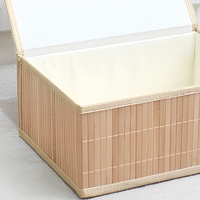 Panier de rangement rectangulaire en bambou et rotin PP personnalisé, le plus vendu, avec logo sur mesure, pour la maison