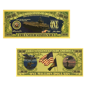 11-delige Amerikaanse vliegtuiggouden bankbiljettenset met één miljoen dollar ontwerp in 24K goud voor verzamelaars - Product Image 4