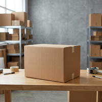 Boîte rigide en carton ondulé kraft à double paroi, durable et écologique, pour l'emballage, l'expédition, le stockage et la logistique d'exportation des boissons