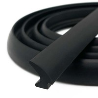 Xinhong XHMC-PVC Bande d'étanchéité souple en PVC en forme de D, étanche et insonorisante, pour joints de portes et fenêtres