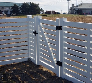 Panneaux de clôture en PVC semi-intimité <span class=keywords><strong>Showtech</strong></span> 6x8 pieds, résistants à la pluie et au vent, clôture de jardin en vinyle d'extérieur, panneaux durables - Product Image 6