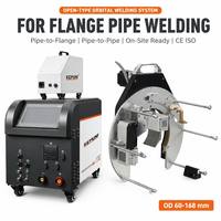 Mesin Las Otomatis Tipe Terbuka Flange-to-Pipe K400 + Kepala Las K-168 untuk Penggunaan di Lokasi OD 60-168mm