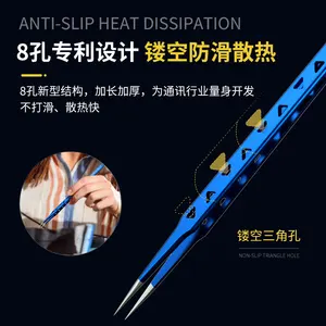 (Whole Sale Price) High Precision Tweezers Heat-Dissipating Thickened Tip Clip Repair Mobile Phone Tweezers Mechanic AAC14