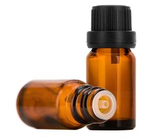 Flacons en verre ambré vides de 10 ml avec compte-gouttes Euro et bouchon noir inviolable pour crème visage et contour des yeux - Product Image 2