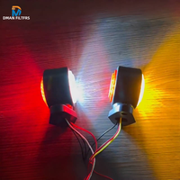 Produits en gros 24V LED Camion Double Face Caoutchouc Lumière Rouge Jaune Blanc pour Camion Voiture Led Travail Côté Lumière