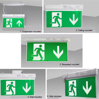 Panneau de sortie d'éclairage d'urgence à LED Vente en gros Panneau de sortie d'urgence à LED suspendu pour balcon CE Panneau de sortie d'urgence à LED 3 heures