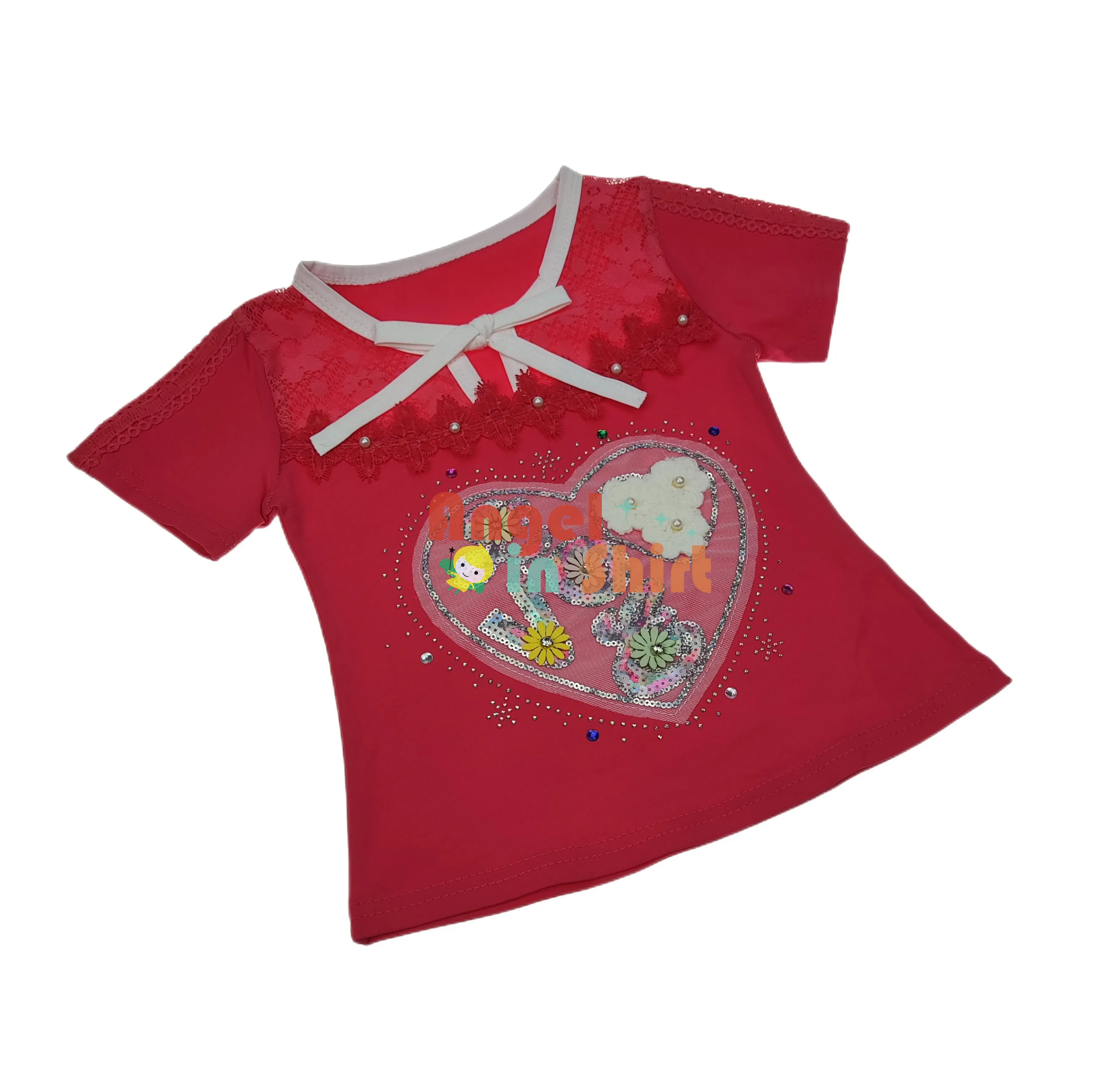 New Fashion Children Wholesale Girls Baby Kids Clothes Fashion Designer Kids Clothing Red Dress for Girls