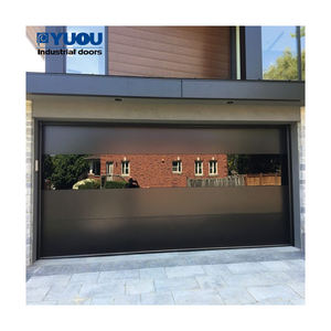 <span class=keywords><strong>Porte</strong></span> de <span class=keywords><strong>garage</strong></span> <span class=keywords><strong>sectionnelle</strong></span> motorisée isolée avec miroir en verre trempé sans cadre automatique - Product Image 5