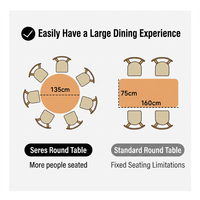 Maßgefertigte Luxus-Esstische mit Gesinterter Steinplatte, Modernes Design für 4/6/8 Personen, Edelstahl-Beine, für Wohnzimmer und Restaurant