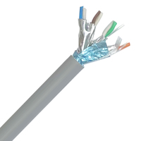 Cable de Red CAT6 CAT7 F/UTP 305M 23/22 AWG, Conductor de Cobre Desnudo, Blindaje de Lámina de Aluminio, Cubierta de PVC, Cable LAN CAT6A