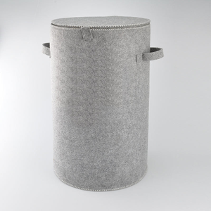 Cesta de Almacenamiento Rectangular de Fieltro Hecha en China, Organizador Gris Oscuro/Gris Claro, Estilo Clásico de Alta Calidad - Product Image 2