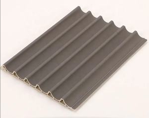 Directo de fábrica, suministro de decoración del hogar, Panel DE FONDO DE <span class=keywords><strong>Tv</strong></span> impermeable, paneles de pared de Pvc Wpc de grano de madera, <span class=keywords><strong>precio</strong></span> 160, placa de rejilla de arco interior - Product Image 2