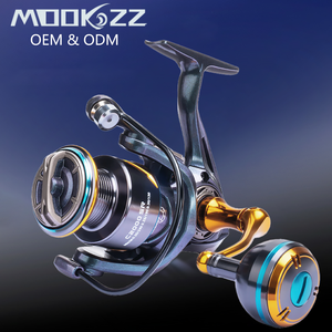 Moulinet de pêche spinning tout métal couleur caméléon C2000SR-C7000SR 5.2:1 3+1BB Frein 6-16kg Poignée CNC Moulinet sans jeu à l'arrêt - Product Image 1