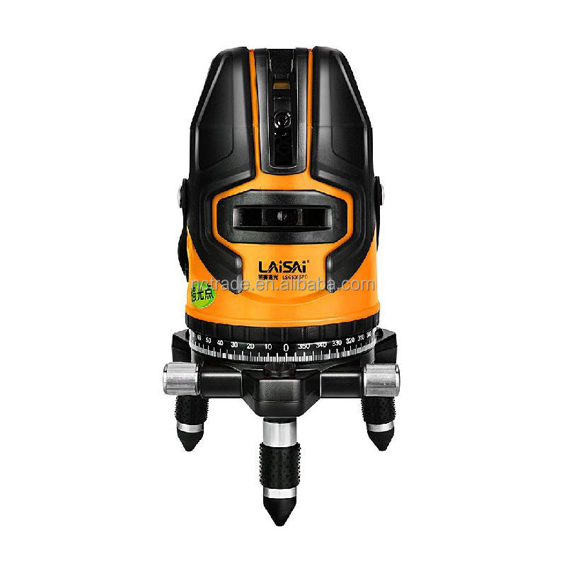 Лазерный уровень Laisai LSG686SPD, зеленый нивелир с 3 точками и 5 линиями