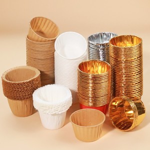 Lot de 50 moules à cupcakes en papier pour fête d'anniversaire, fournitures de pâtisserie personnalisées, dessins animés, couleur unie, blanc, rose, pour muffins et cupcakes - Product Image 2