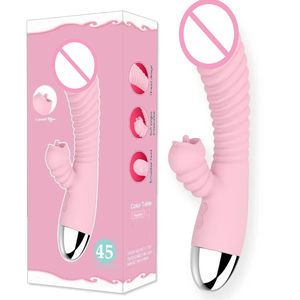 Vibrateur puissant pour lapin, stimulateur du point <span class=keywords><strong>G</strong></span>, clitoris, langue léchant, gode vibrant, masseur vaginal, jouet sexuel pour femmes - Product Image 1