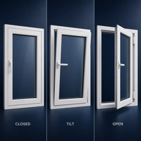 Ventana y Puerta Corrediza de Aluminio Moderna, Venta al por Mayor de Fábrica, Tamaño Estándar, Insonorizada, Doble Acristalamiento, Colores RAL Personalizados