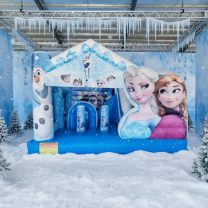 <span class=keywords><strong>Castillo</strong></span> Inflable Ice Palace con Torres Nevadas y Gráficos <span class=keywords><strong>de</strong></span> Escenas Congeladas para Fiestas Temáticas <span class=keywords><strong>de</strong></span> Invierno y Eventos Infantiles - Product Image 1