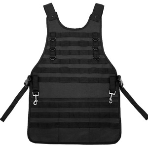 Chef Tactical <b>Apron</b> Black Multiple Pocket <b>Work</b> Suit Molle Tool <b>Apron</b> For Kitchen Use - Product Image 2