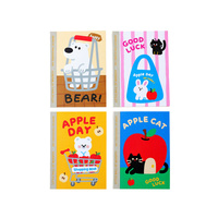 A6 Perfect Bound Notebook Cartoon Shopping Beer Appel Kat 60 Bladzijden 80gsm Gelinieerd Afgeronde Hoeken Zakformaat Notebook School Groothandel
