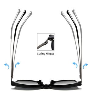 Gafas de Sol Redondas con Protección Anti Luz Azul, Personalizables con Logotipo, Modelo 2025, para Hombre y Mujer, Juego de 1+4 con Clip Magnético Polarizado - Product Image 4