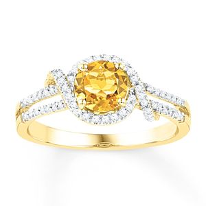 Bague en argent sterling 925 avec pierre de naissance citrine, diamant et bande de citrine, pour homme, pierre de naissance de novembre - Product Image 6