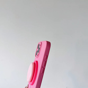 Folding Bracket Candy Color Ultra Thin Phone Case for iPhone 12 13 14 15 16 Pro Max Wireless Charging Magnetic Kickstand Cover - Product Image 3