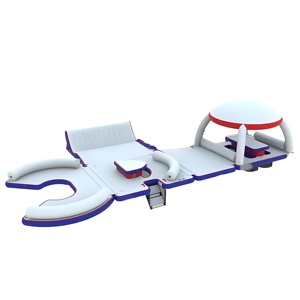 Nổi hồ bơi PVC Inflatable nền tảng Dock nước chơi thiết bị máy bay phản lực trượt tuyết nền tảng cho du thuyền nổi mat - Product Image 6