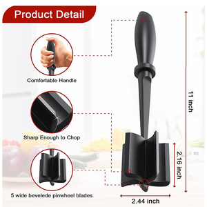 Triturador de Carne Manual de Plástico Ecológico Resistente al Calor, Utensilio para Picar Carne de Res Molido y Hamburguesas - Product Image 3