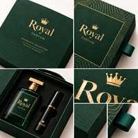 Boîte d'emballage cosmétique de luxe personnalisée pour parfum et crème pour les yeux avec fermeture magnétique et estampage à chaud doré pour les marques de beauté