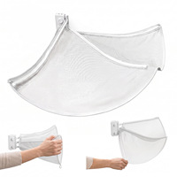 Filet et sac anti-chute en tissu maillé pour lave-linge à chargement frontal, design anti-chute, gain de place, durable et réutilisable