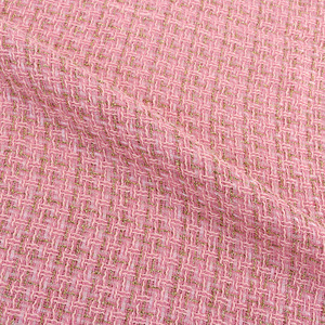 Commercio all'ingrosso 100% poliestere bouclé Tweed tessuto invernale viscosa rosso nero <span class=keywords><strong>rosa</strong></span> per la gonna da donna - Product Image 5