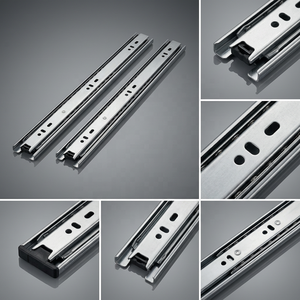Meilong อุปกรณ์ฮาร์ดแวร์ Jieyang รางเลื่อนลิ้นชักสำหรับโต๊ะ<span class=keywords><strong>คอมพิวเตอร์</strong></span>รางสไลด์แบบสามช่องลิ้นชักสไลด์แบบยืดหดได้ - Product Image 6