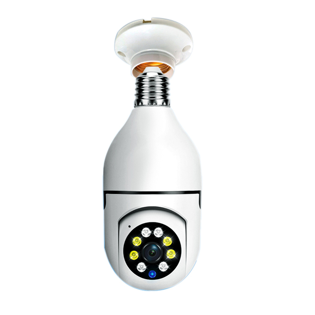 4MP 2K E27 Bulb Surveillance Wifi Camera Indoor 2MP Ai Automatic Human Tracking Full Color Night Vision Wireless PTZ Wifi Camera