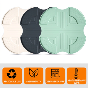 Heat Resistant Anti-scald Silicone Trivet Mat Multicolor Portable Non-slip Air Fryer Silicone Pad For Home Baking Kitchen Use - Product Image 6