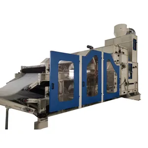 Mesin Carding Fiber Panjang Nonwoven mesin Carding wol kecil untuk mesin serat poliester produksi bukan tenun 150-350kg/jam