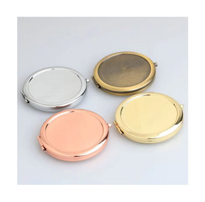Espejo de Maquillaje Portátil con Logotipo Personalizado, Mini Espejo Cosmético de Bolsillo, Espejo Compacto Plegable de Doble Cara, Herramientas de Belleza para Chicas - Product Image 1
