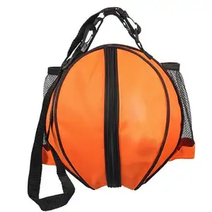 फैक्टरी मूल्य पोर्टेबल खेल गेंद कंधे बैग फुटबॉल वॉलीबॉल भंडारण बैग हैंडबैग गोल आकार कंधे का पट्टा Knapsacks
