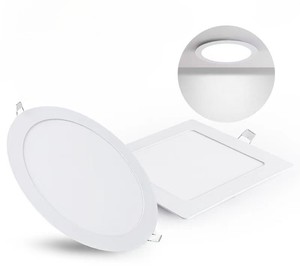 Panel de Luz <span class=keywords><strong>LED</strong></span> Empotrable Ultra Delgado, Redondo y Cuadrado, para Iluminación Interior - Product Image 3