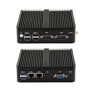 Carte mère 12*12 BTL Intel Celeron J4105 <span class=keywords><strong>J5005</strong></span> CPU Double port LAN Double Com Boîtier tout aluminium pour refroidissement Mini PC Industriel - Product Image 1