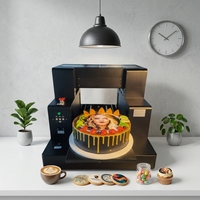 Imprimante alimentaire innovante à jet d'encre multicolore RC-3250F pour cuir et café : imprime des motifs vibrants et des textes qui améliorent l'attrait visuel