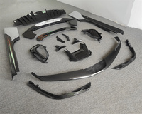 Kit bodi bilah Spoiler kipas angin, kinerja tinggi digunakan untuk Ferrari SF90 serat karbon gaya OEM bibir depan belakang Diffuser sisi rok