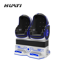 Chaise de déplacement en métal de cabine de réalité virtuelle dynamique 9D VR à deux places pour une utilisation en intérieur Playhouse et parc d'attractions