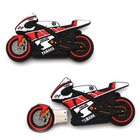 Cadeaux d'affaires personnalisés cool moto clé USB Mini 4 go 8 go 16 go 32 go 64 go 128 go en caoutchouc promotionnel clé USB