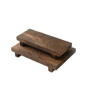 Wooden Soap Tray Solid Wood Rectangular Base <b>Stand</b> Minimalist Design For Console Table - Product Image 5