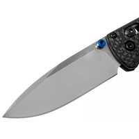 Couteau pliant manuel Bochen 535 Bugout avec manche en fibre de carbone AXIS, couteau de poche en acier Damas, adapté aux deux mains, pour le camping en plein air