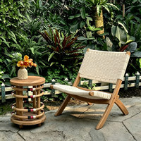 Chaise de loisirs en bois massif importée, chaise inclinable pliable pour balcon, chaise de style mid-century, chaise de lecture individuelle