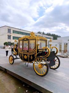 Magnifique calèche victorienne à chevaux à vendre – Achetez une calèche touristique de style britannique, chariot royal à chevaux pour l'Europe - Product Image 3