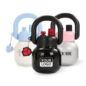 Hot Selling Kids Stainless Steel Water <b>Bottle</b> Insulated Flask Vacuum Students Large Belly Cup Leak Proof Lid With <b>Straw</b> - Product Image 1