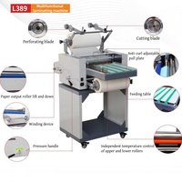 Machine de plastification multifonctionnelle automatique L389 à commande numérique PLC pour autocollants, films thermiques BOPP, PVC et papier, haute vitesse